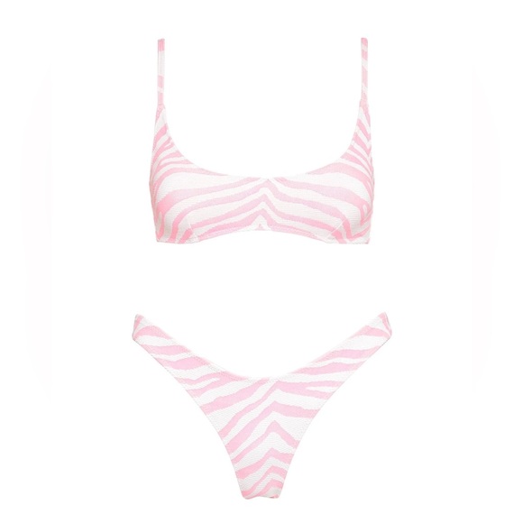 triangl swimwear Other - Triangl Pink Zebra Punch Maci Bikini Set
